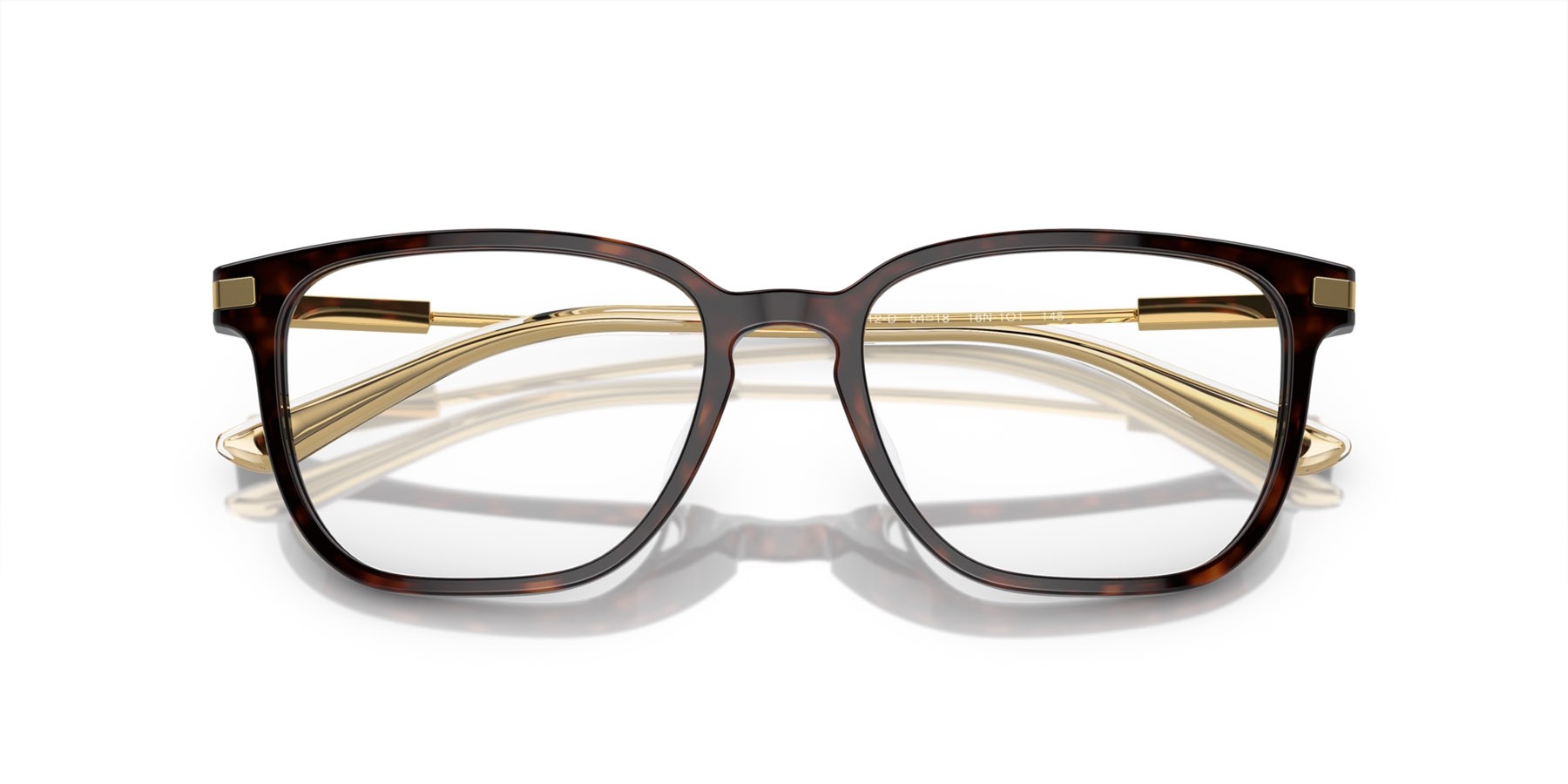 Eyeglasses Prada PR A12VD (16N1O1) color briar tartarugato shape square lenses lente demo