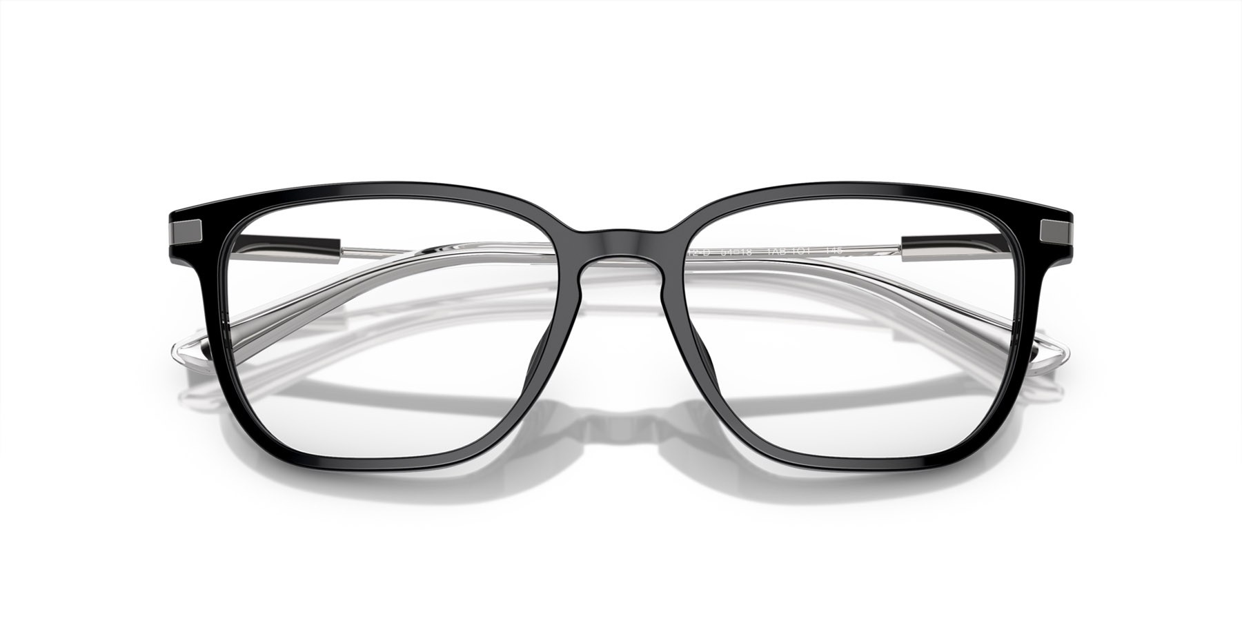 Eyeglasses Prada PR A12VD (1AB1O1) color nero shape square lenses lente demo