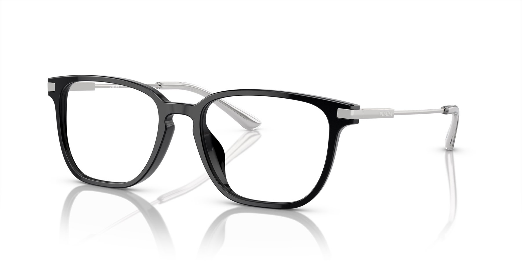 Eyeglasses Prada PR A12VD (1AB1O1) color nero shape square lenses lente demo