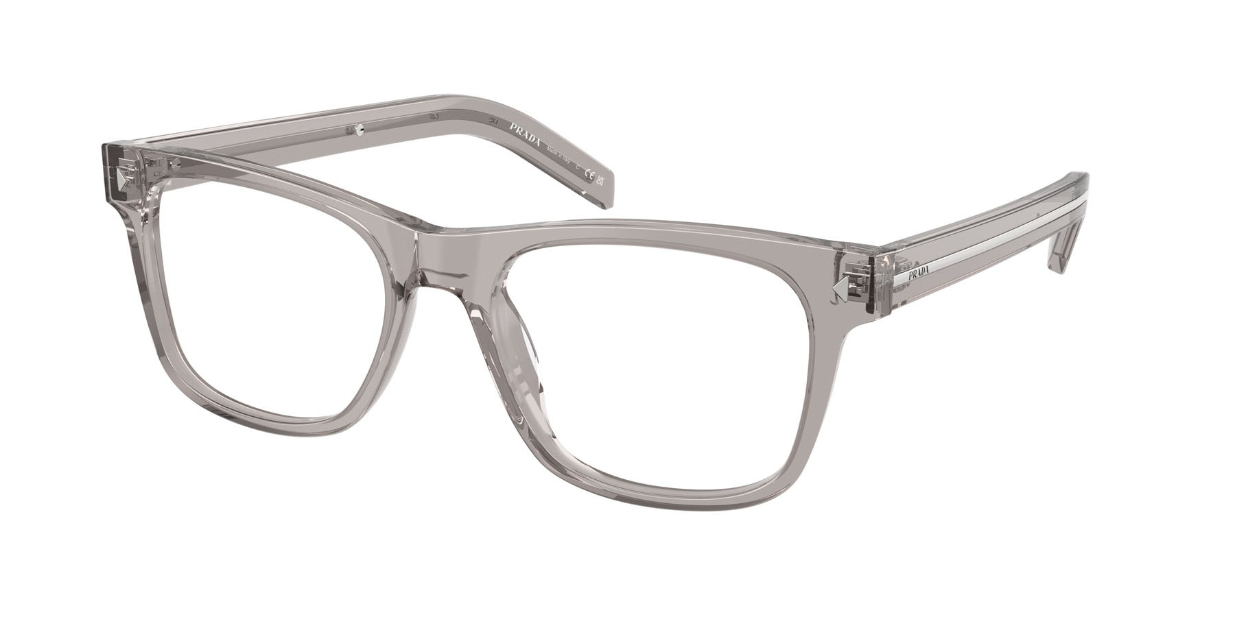 Eyeglasses Prada PR A13V (10J1O1) color hematite shape square lenses lente demo