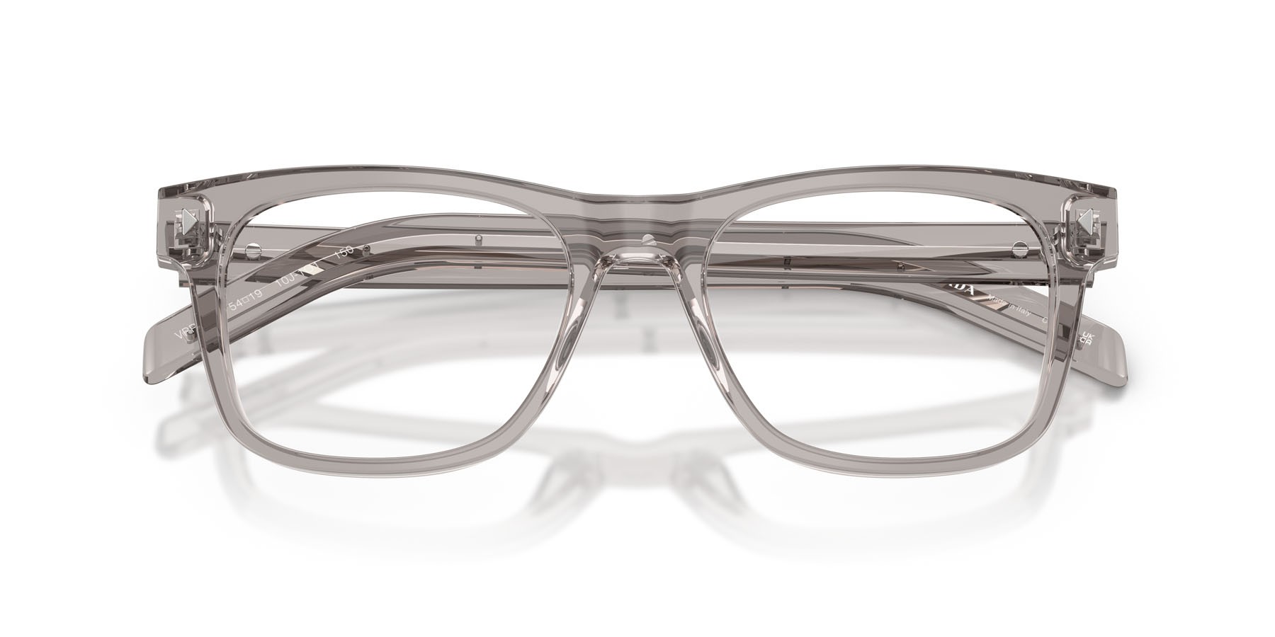 Eyeglasses Prada PR A13V (10J1O1) color hematite shape square lenses lente demo