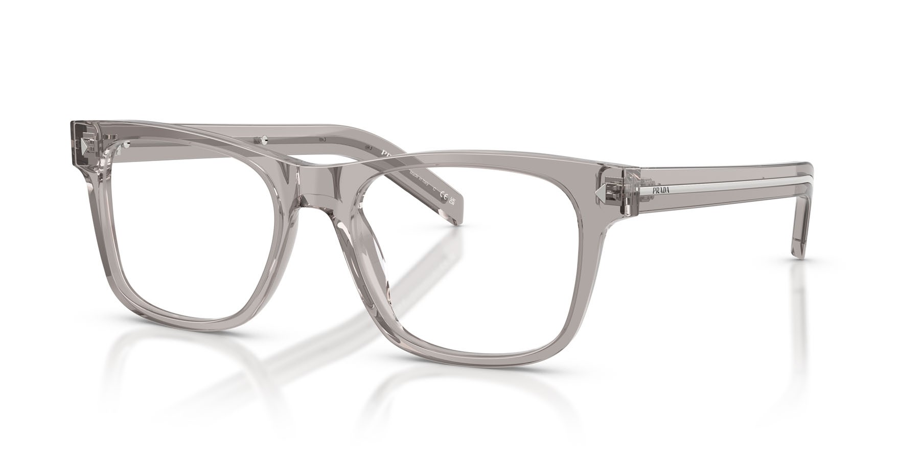Eyeglasses Prada PR A13V (10J1O1) color hematite shape square lenses lente demo