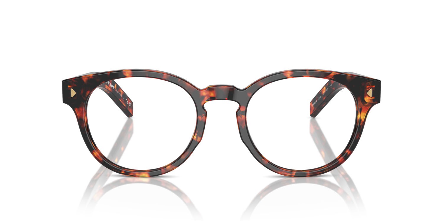 Eyeglasses Prada PR A14V (14O1O1) color magma tortoise shape pantos lenses lente demo
