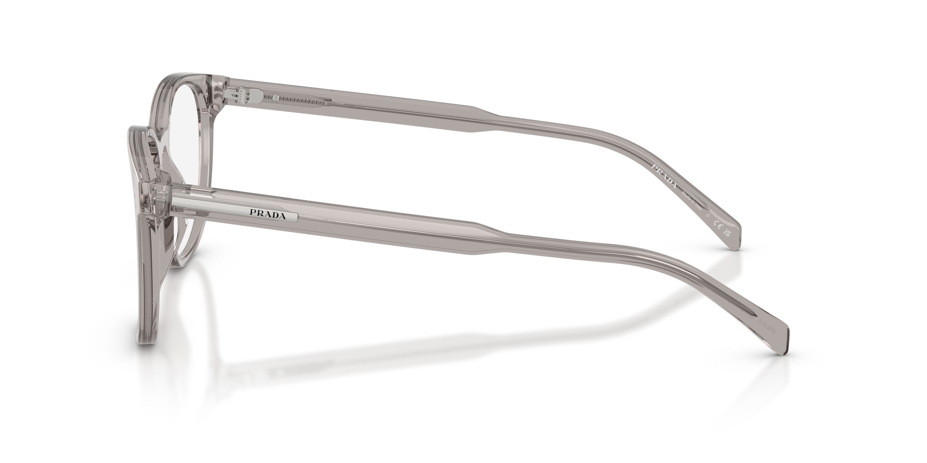 Eyeglasses Prada PR A15V (10J1O1) color hematite shape pantos lenses lente demo