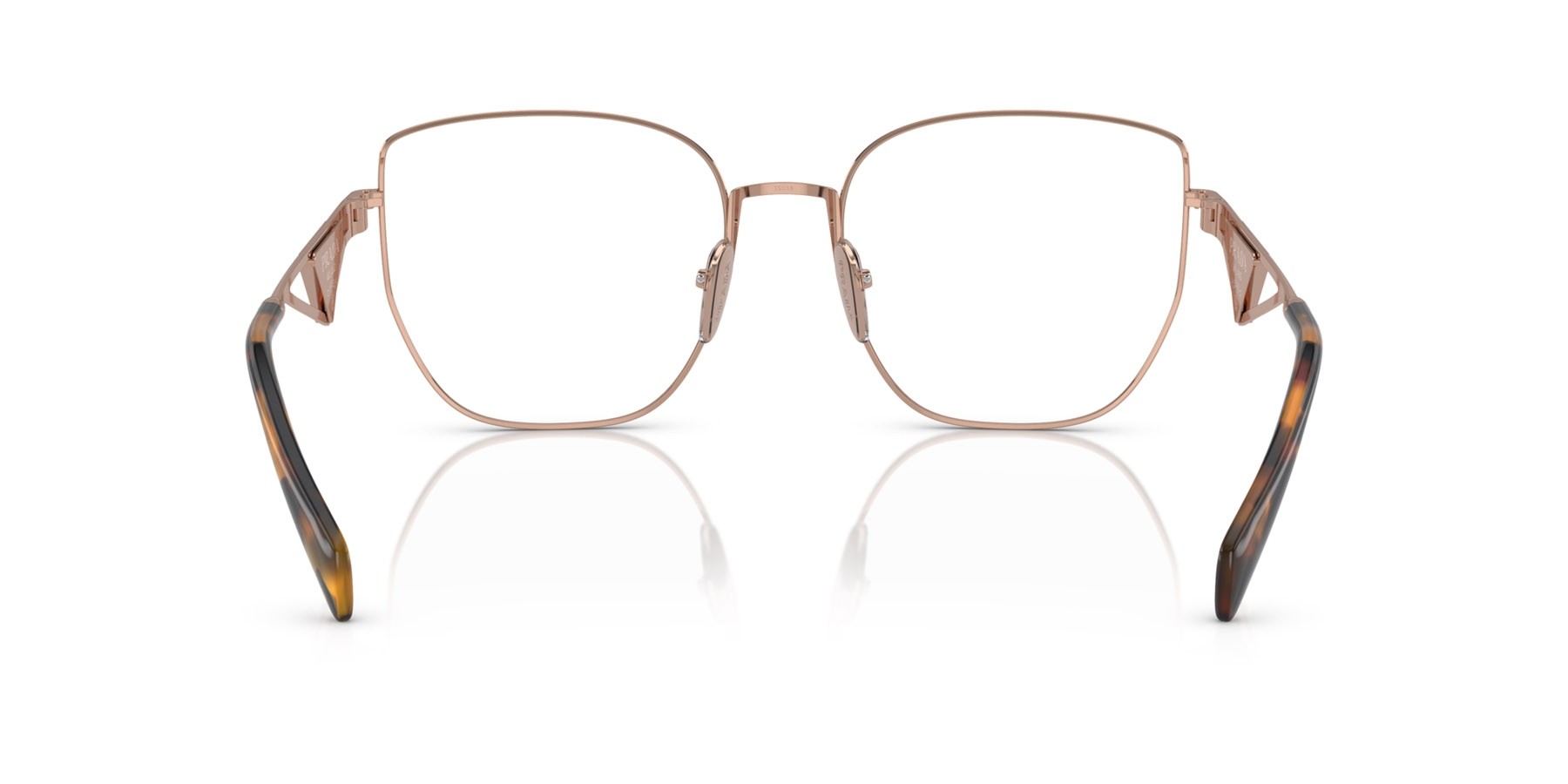 Eyeglasses Prada PR A54VD (SVF1O1) color oro rose shape butterfly lenses lente demo