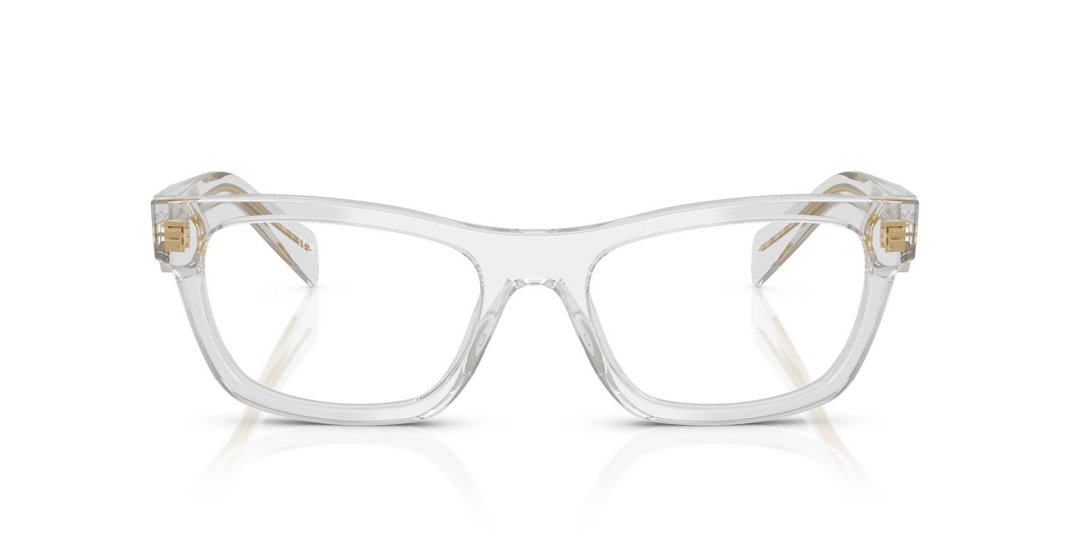 Eyeglasses Prada PR B01V (12R1O1) color papavero tartarugato/bordeaux shape butterfly lenses lente demo