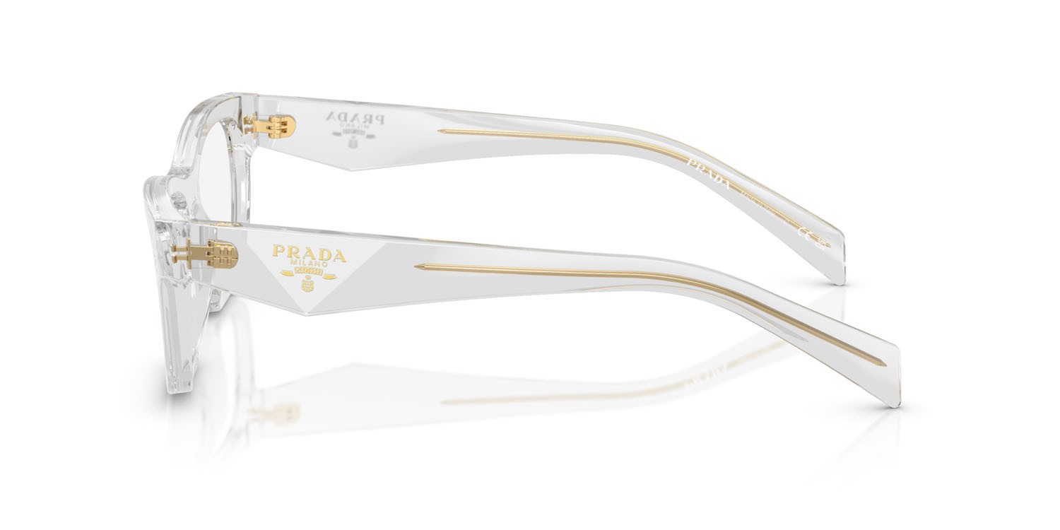 Eyeglasses Prada PR B01V (12R1O1) color papavero tartarugato/bordeaux shape butterfly lenses lente demo
