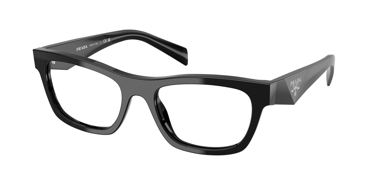 Eyeglasses Prada PR B01V (16K1O1) color placcato oro rose shape butterfly lenses lente demo