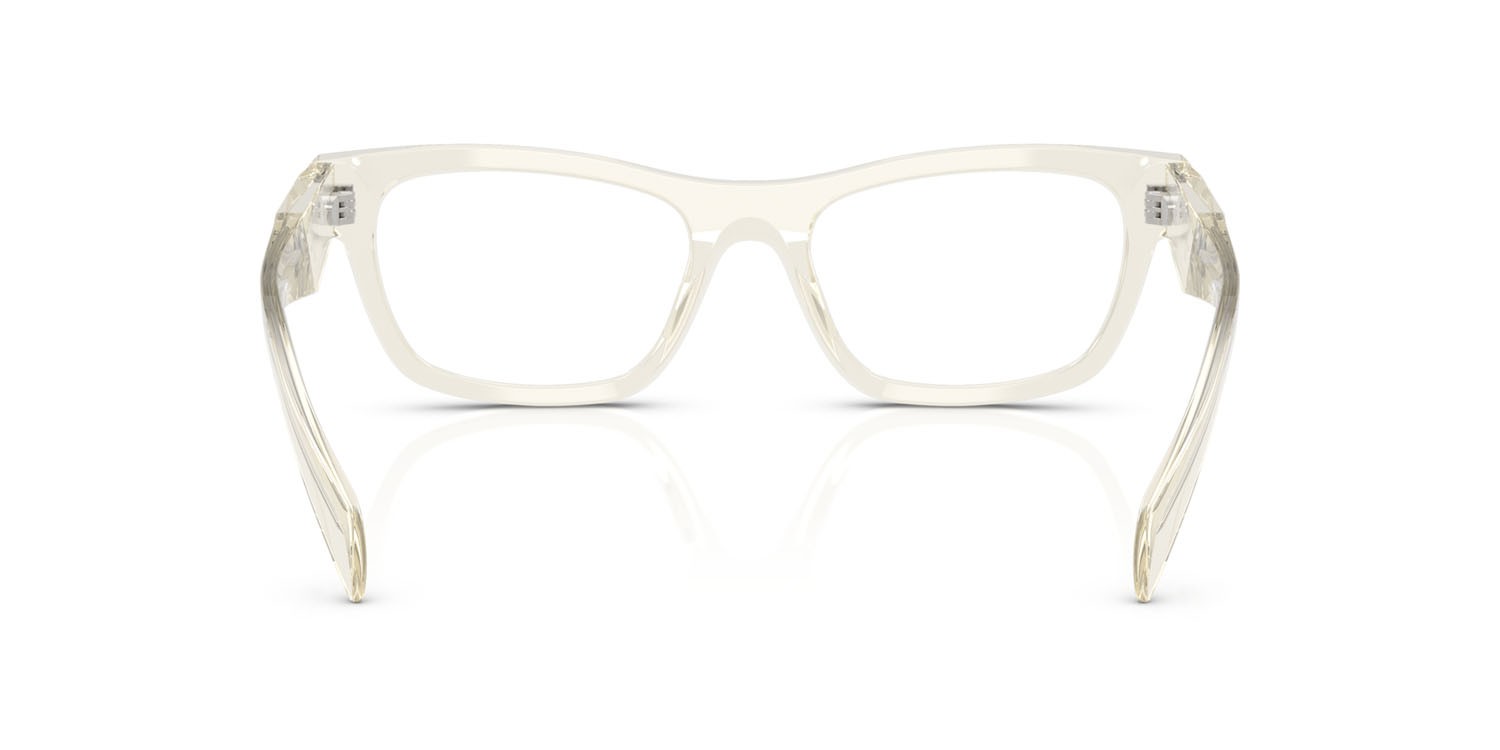 Eyeglasses Prada PR B01V (19X1O1) color placcato oro pallido shape butterfly lenses lente demo