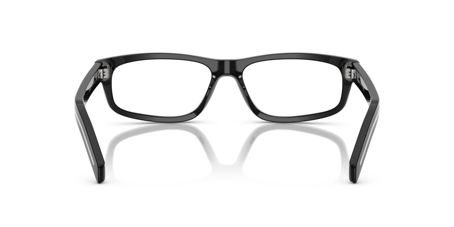 Eyeglasses Prada PR B02V (16K1O1) color nero shape rectangle lenses lente demo