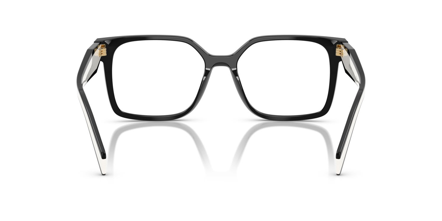 Eyeglasses Prada PR B03V (16K1O1) color nero shape rectangle lenses lente demo