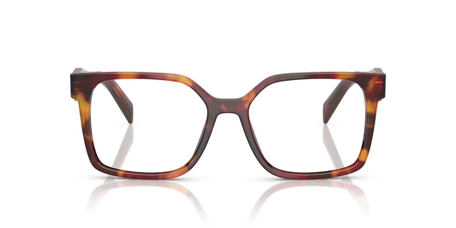 Brillen Prada PR B03V (22A1O1) farbe turchese poppy form rechteckig gläser lente demo