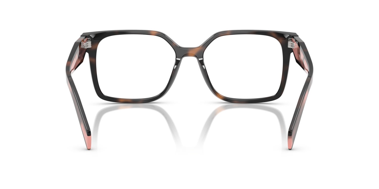 Eyeglasses Prada PR B03V (23A1O1) color malva tartarugato shape rectangle lenses lente demo