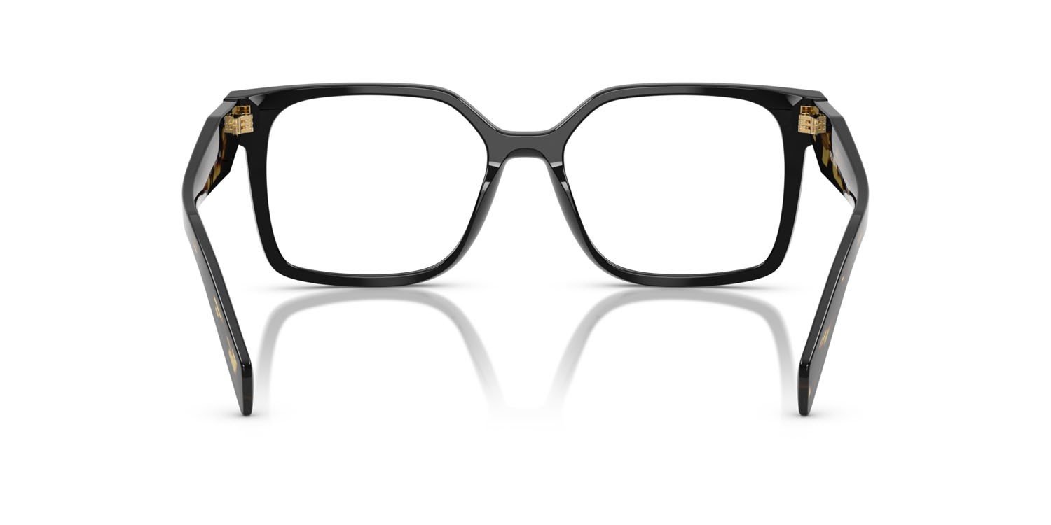 Eyeglasses Prada PR B03V (3891O1) color nero shape rectangle lenses lente demo