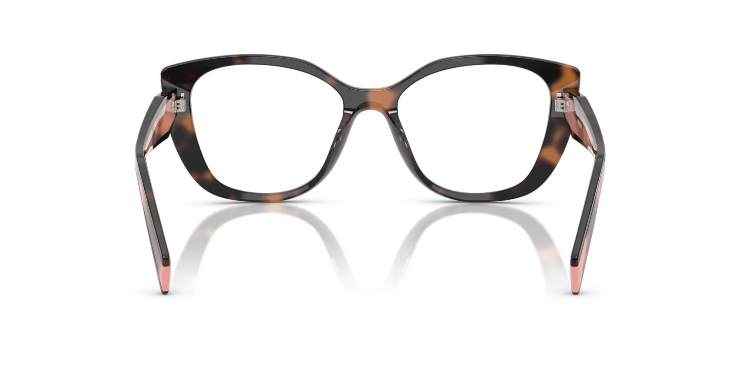 Eyeglasses Prada PR B04V (23A1O1) color malva tartarugato shape cat eye lenses lente demo