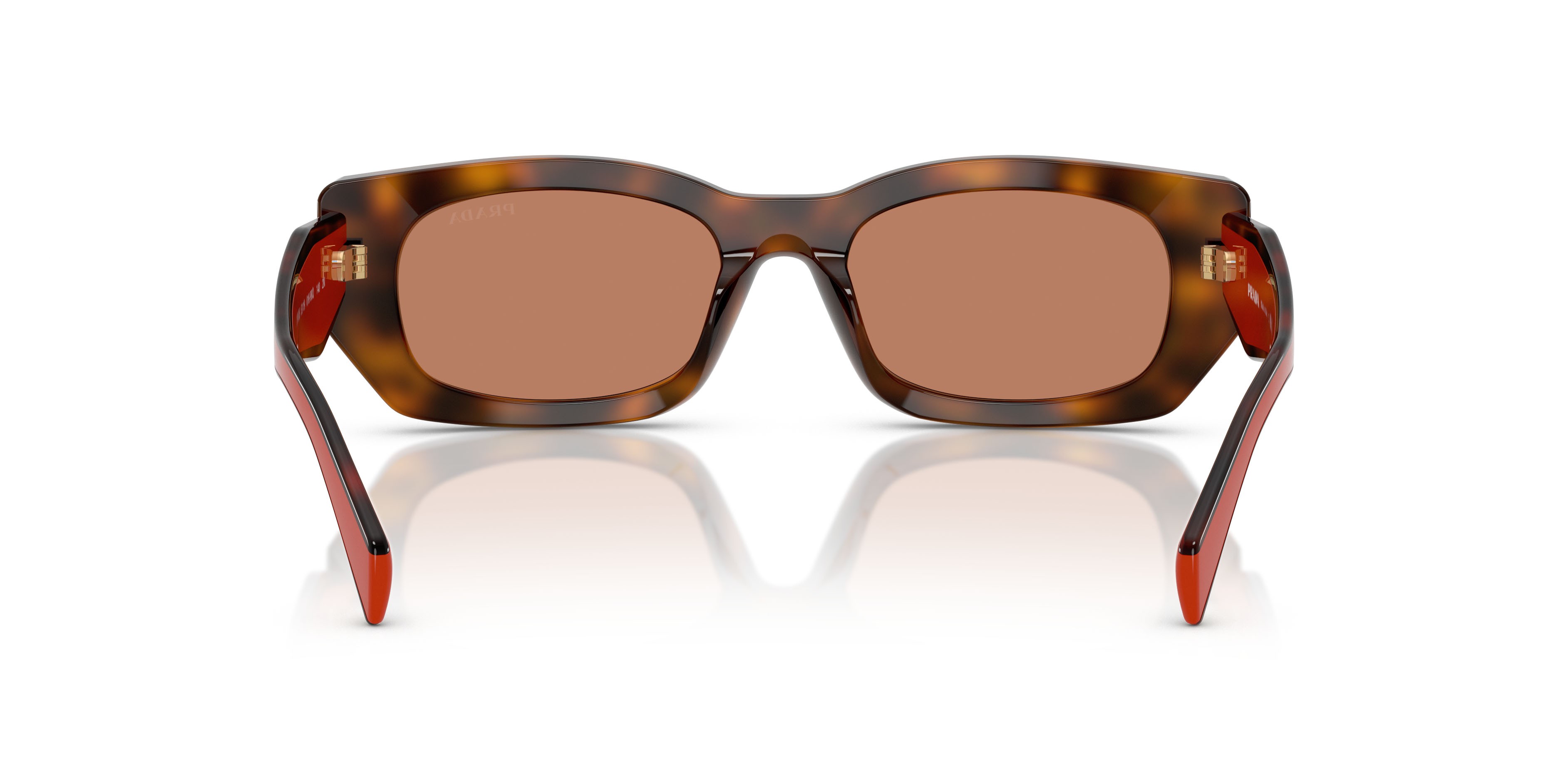 Sunglasses Prada PR B05S (01K90Q) color juniper tortoise/cotto shape square lenses marrone