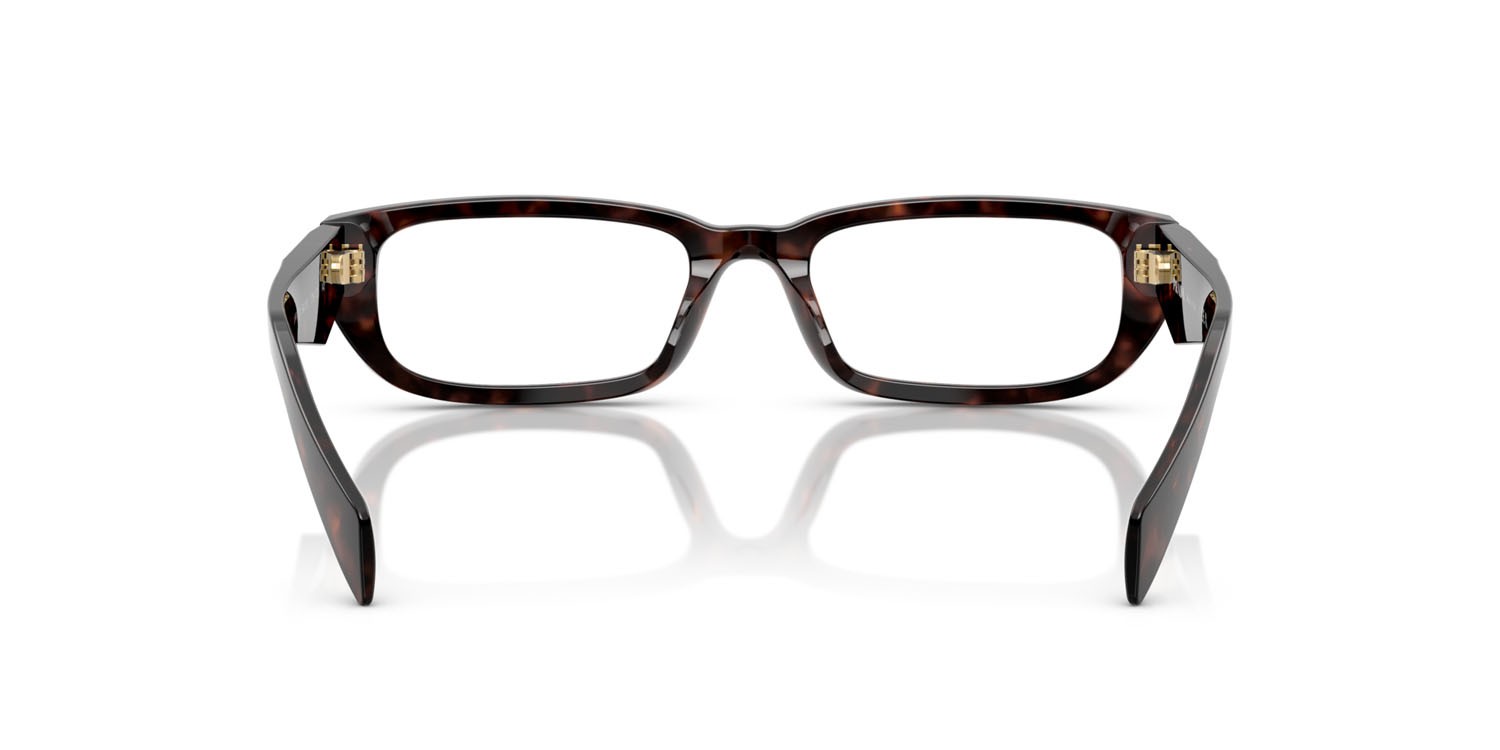 Eyeglasses Prada PR B05V (17N1O1) color nero/tartarugato medio shape rectangle lenses lente demo