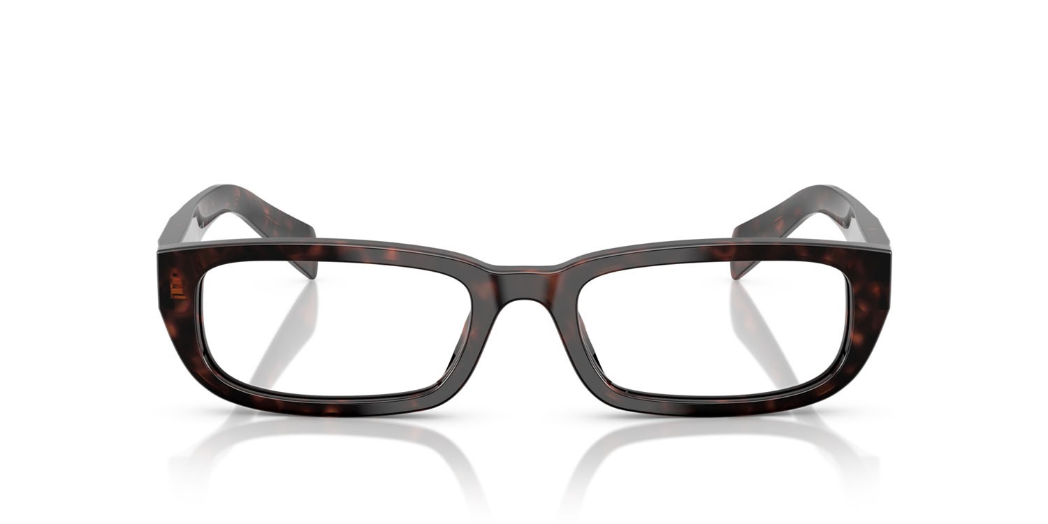 Eyeglasses Prada PR B05V (17N1O1) color nero/tartarugato medio shape rectangle lenses lente demo
