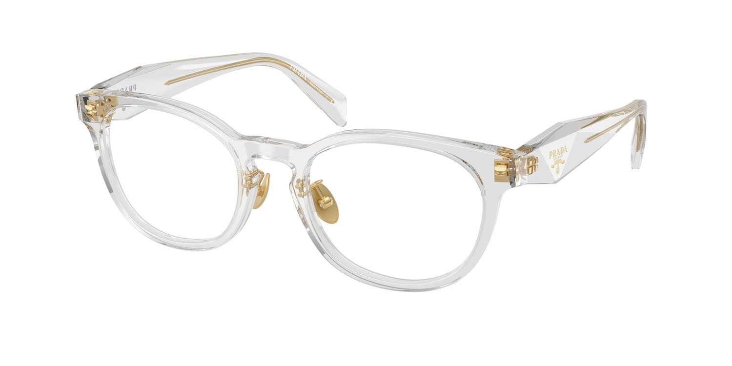 Eyeglasses Prada PR B06VD (12R1O1) color grigio trasparente shape pantos lenses lente demo