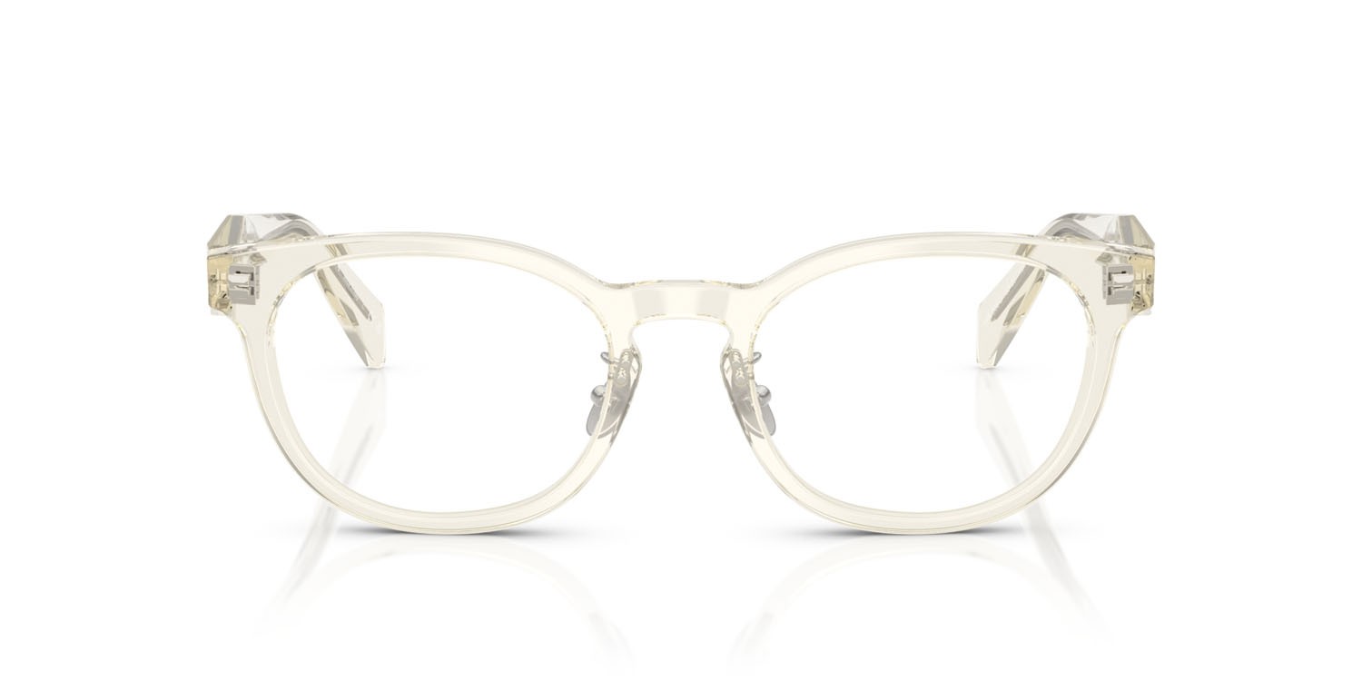 Eyeglasses Prada PR B06VD (19X1O1) color grigio opaco/verde shape pantos lenses lente demo