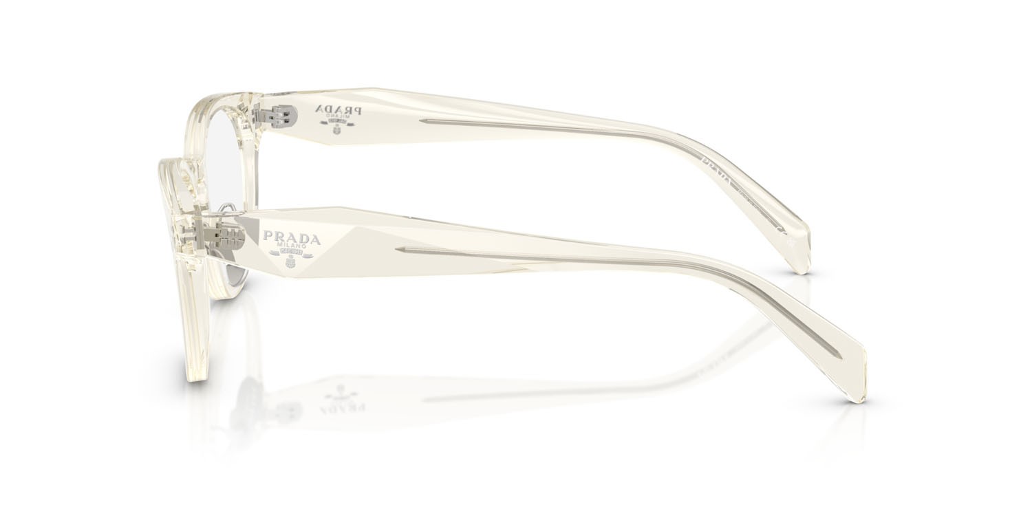 Eyeglasses Prada PR B06VD (19X1O1) color grigio opaco/verde shape pantos lenses lente demo