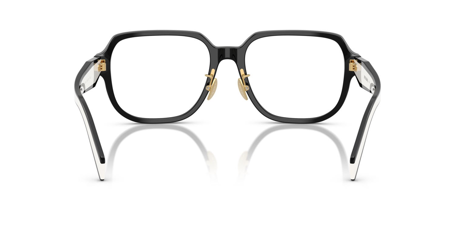 Eyeglasses Prada PR B07VD (16K1O1) color nero shape square lenses lente demo