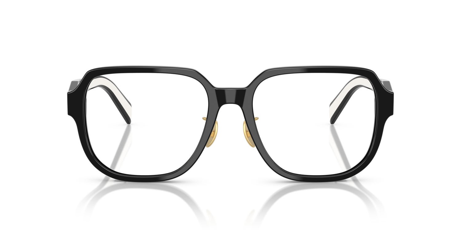 Eyeglasses Prada PR B07VD (16K1O1) color nero shape square lenses lente demo