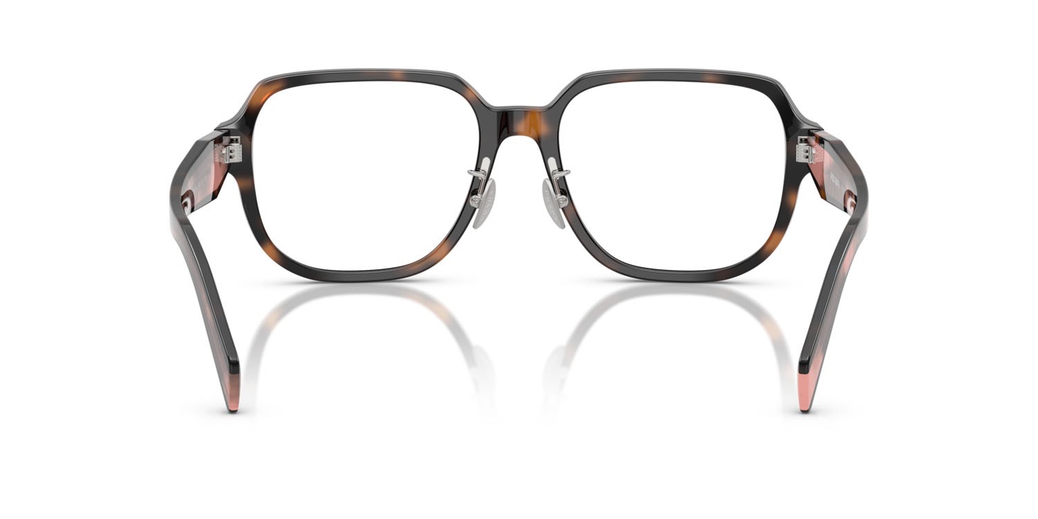 Eyeglasses Prada PR B07VD (23A1O1) color malva tartarugato shape square lenses lente demo