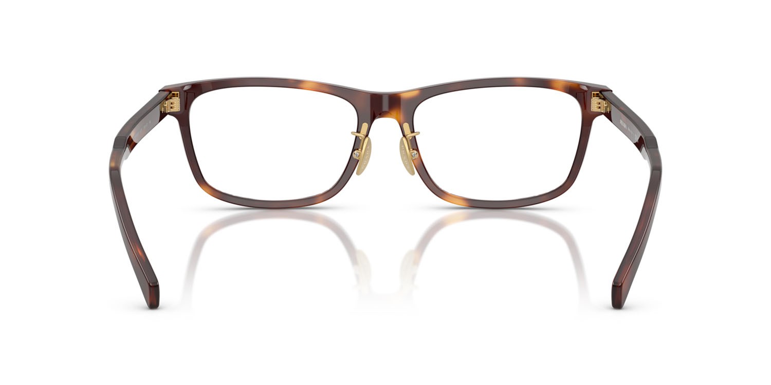 Eyeglasses Prada PR B08VD (15W1O1) color havana shape rectangle lenses lente demo