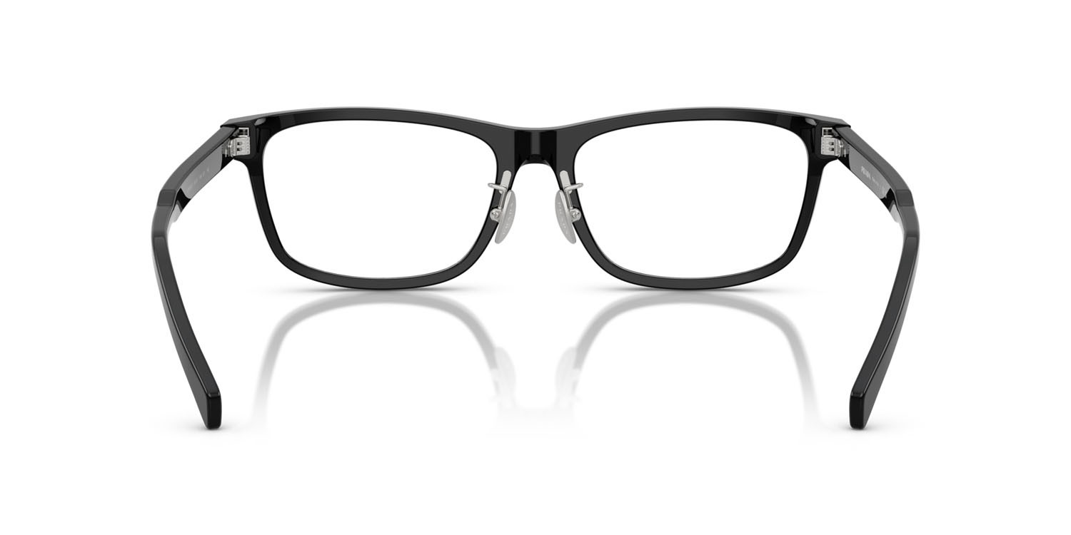 Eyeglasses Prada PR B08VD (16K1O1) color nero shape rectangle lenses lente demo