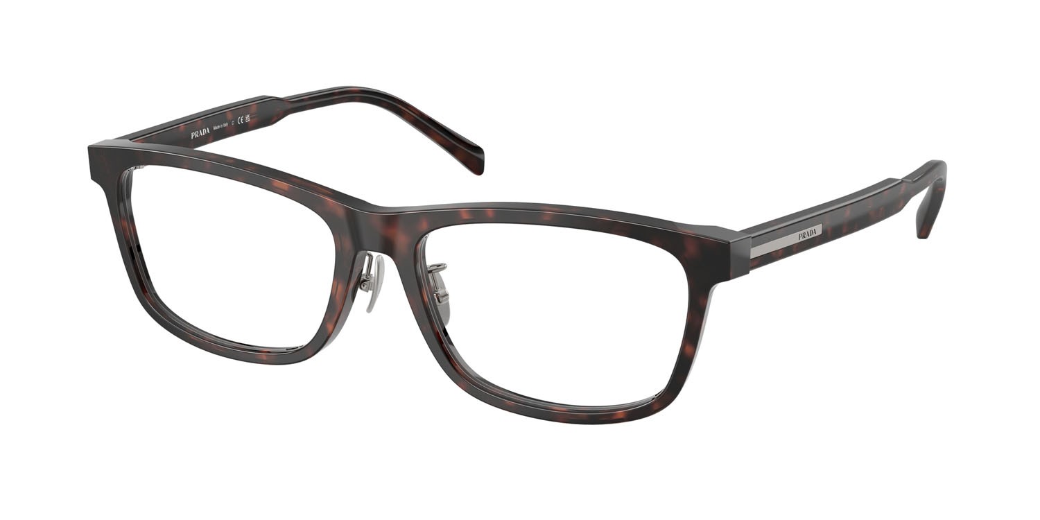 Eyeglasses Prada PR B08VD (17N1O1) color root havana shape rectangle lenses lente demo
