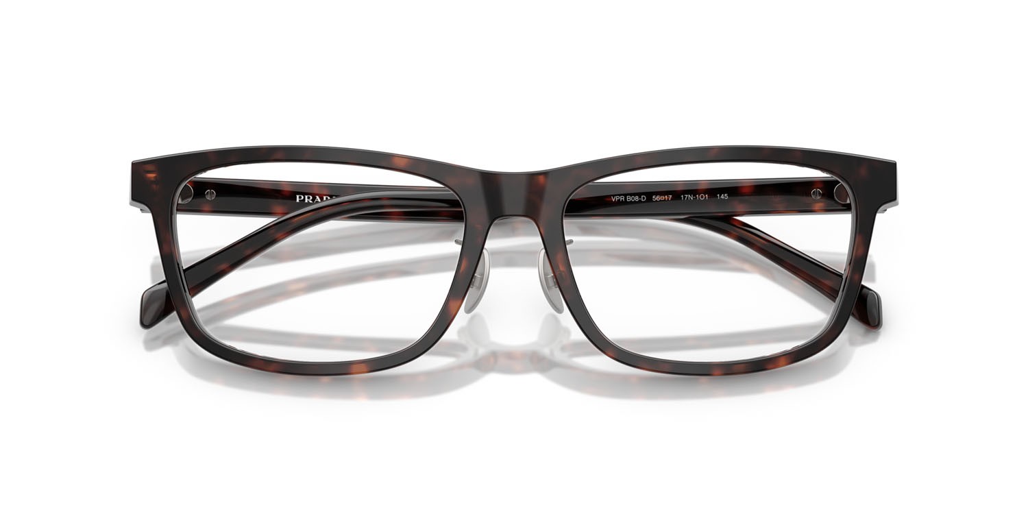 Eyeglasses Prada PR B08VD (17N1O1) color root havana shape rectangle lenses lente demo