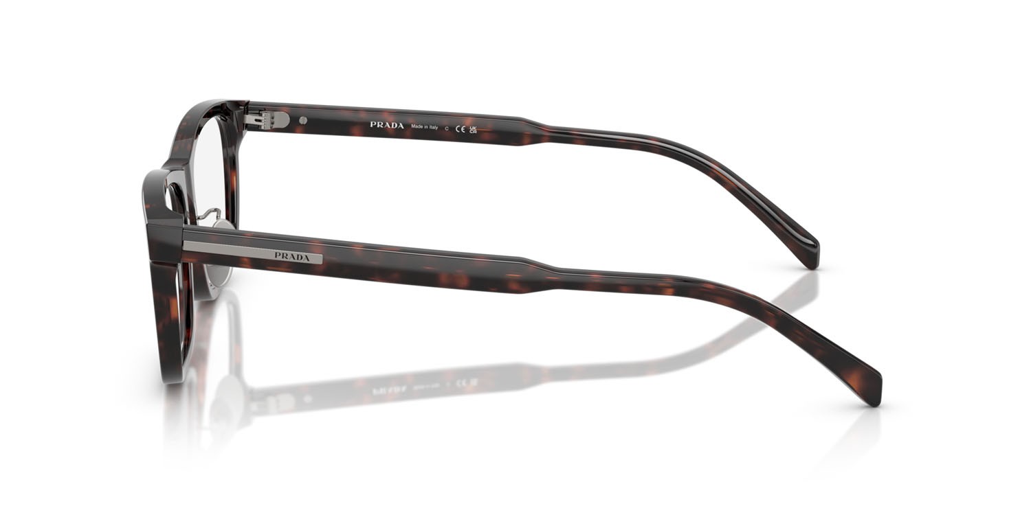 Eyeglasses Prada PR B08VD (17N1O1) color root havana shape rectangle lenses lente demo