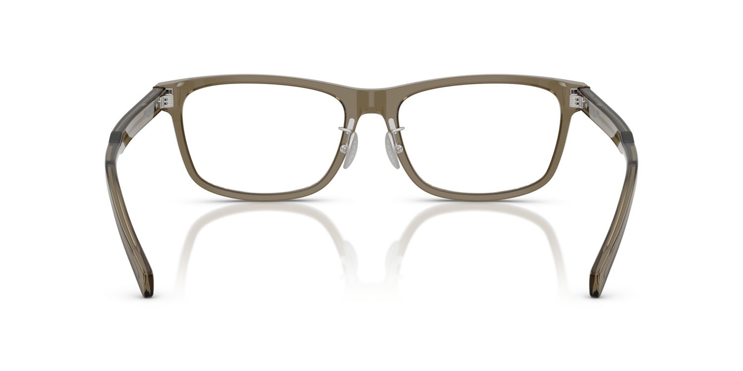 Eyeglasses Prada PR B08VD (18T1O1) color marrone trasparente shape rectangle lenses lente demo