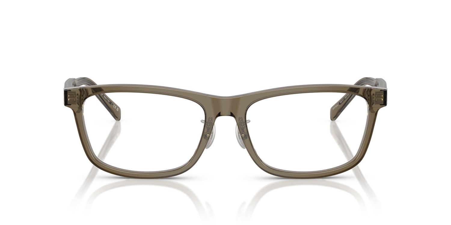 Eyeglasses Prada PR B08VD (18T1O1) color marrone trasparente shape rectangle lenses lente demo