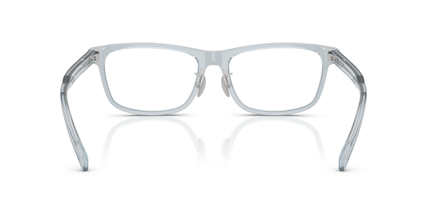 Eyeglasses Prada PR B08VD (19T1O1) color blu trasparente shape rectangle lenses lente demo