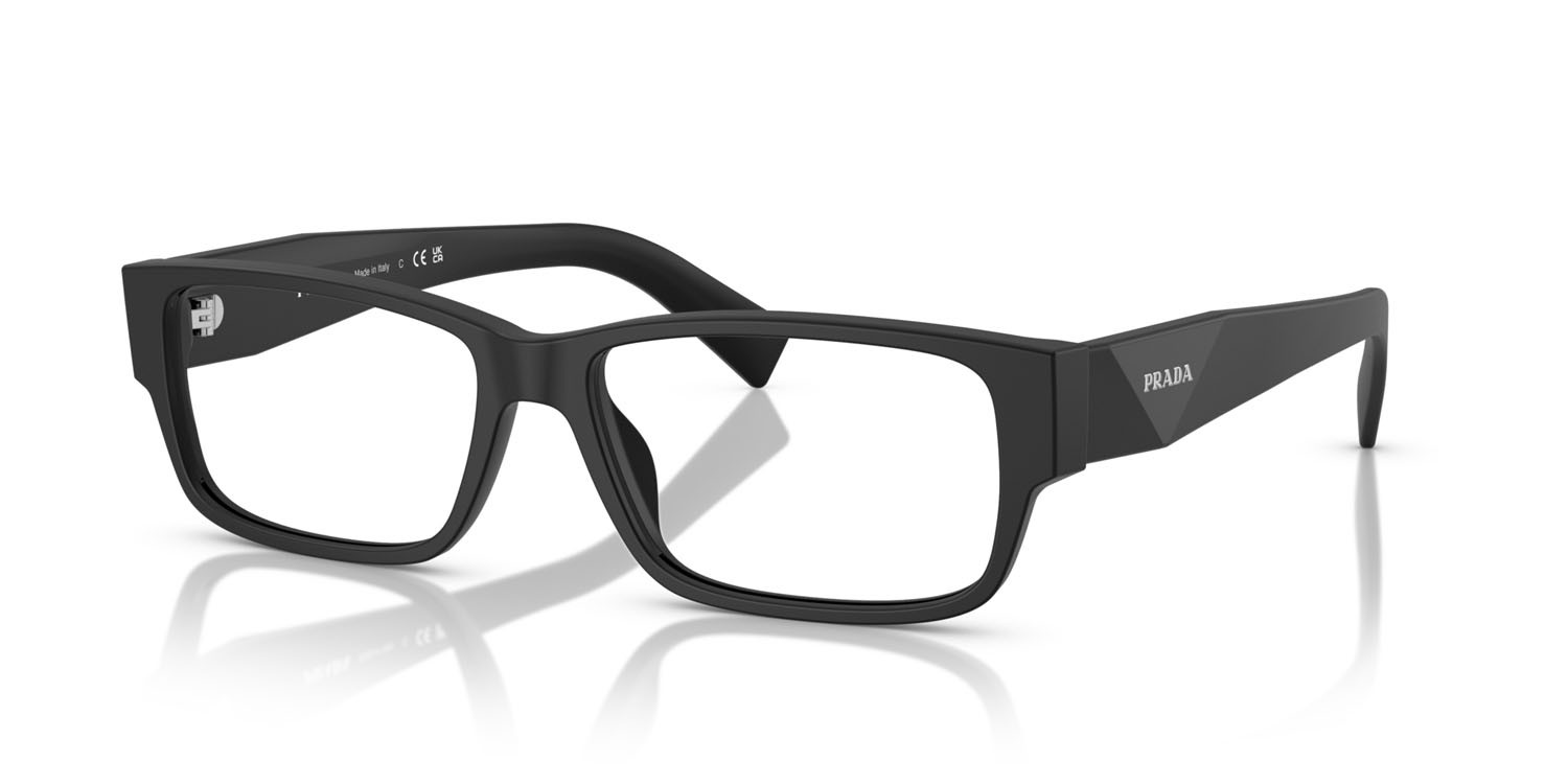 Eyeglasses Prada PR B09V (12P1O1) color placcato oro rose shape rectangle lenses lente demo