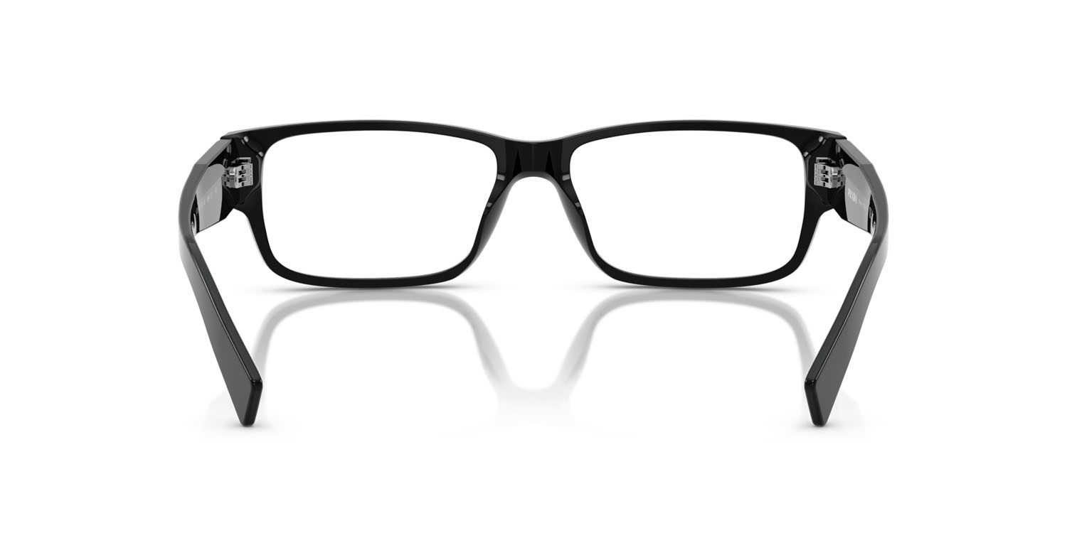 Eyeglasses Prada PR B09V (16K1O1) color nero shape rectangle lenses lente demo