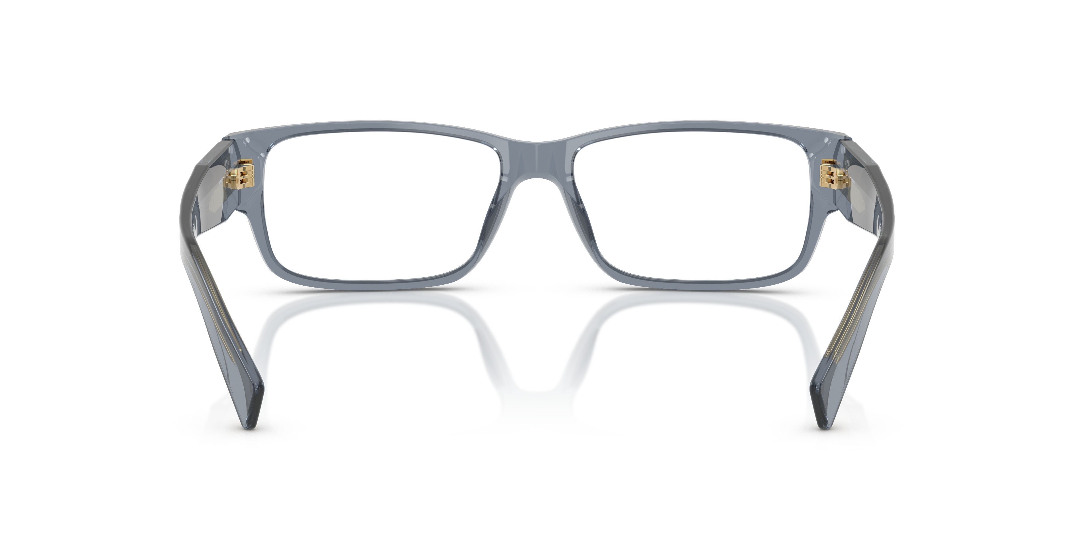 Eyeglasses Prada PR B09V (17T1O1) color transparent ocean shape rectangle lenses lente demo