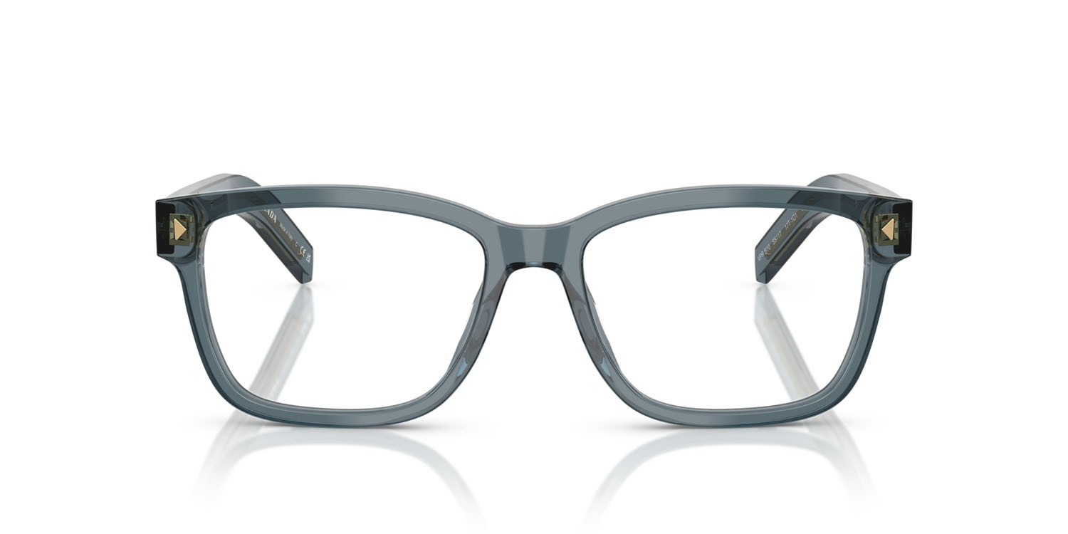 Eyeglasses Prada PR B10V (17T1O1) color transparent ocean shape rectangle lenses lente demo
