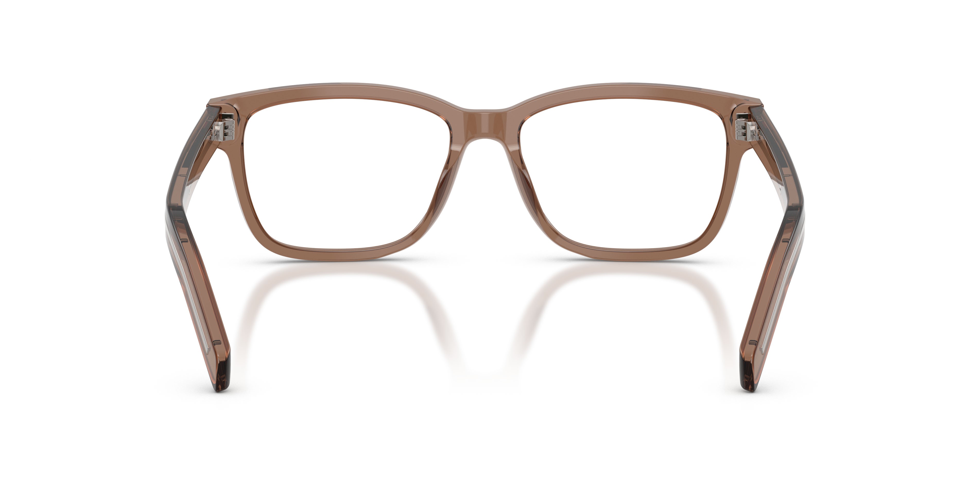 Eyeglasses Prada PR B10V (28I1O1) color argilla trasparente shape rectangle lenses lente demo