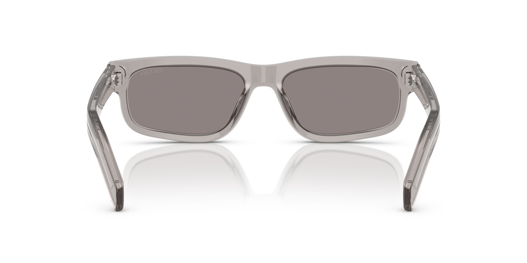 Occhiali da sole Prada PR B11S (10J03D) colore hematite forma rettangolare lenti grigio
