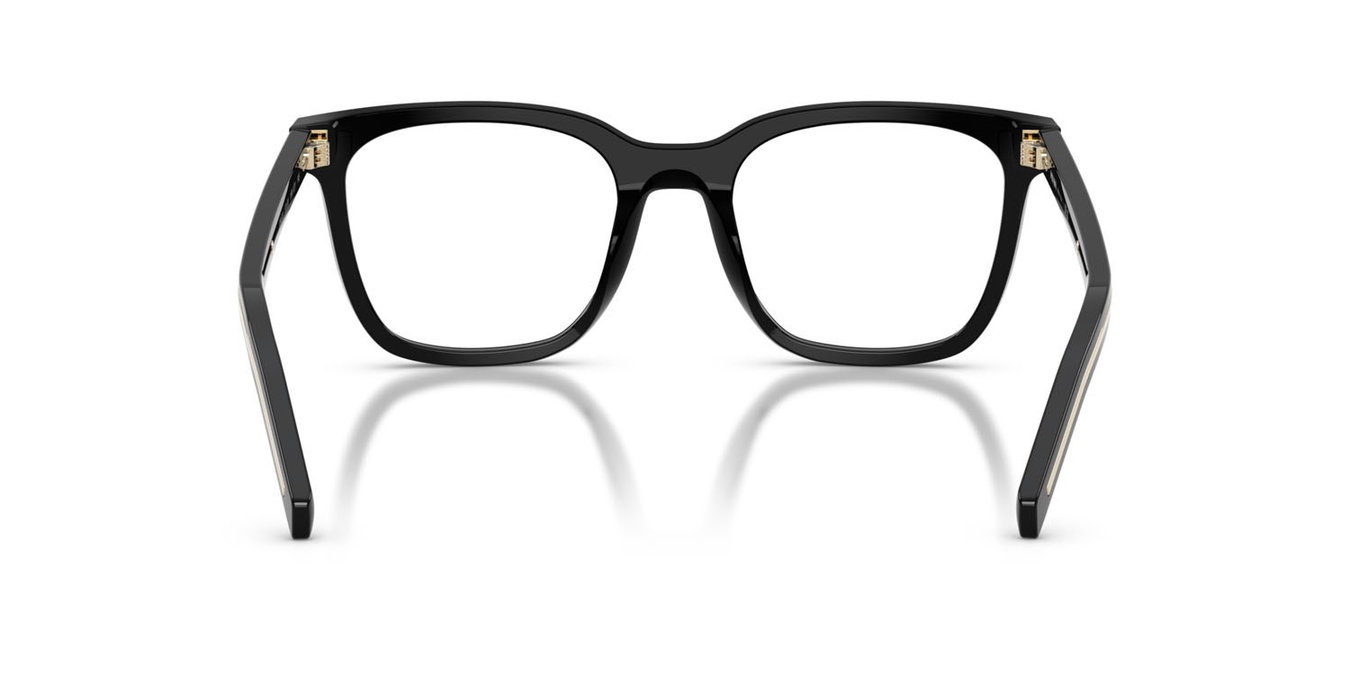Eyeglasses Prada PR B11V (16K1O1) color nero shape square lenses lente demo