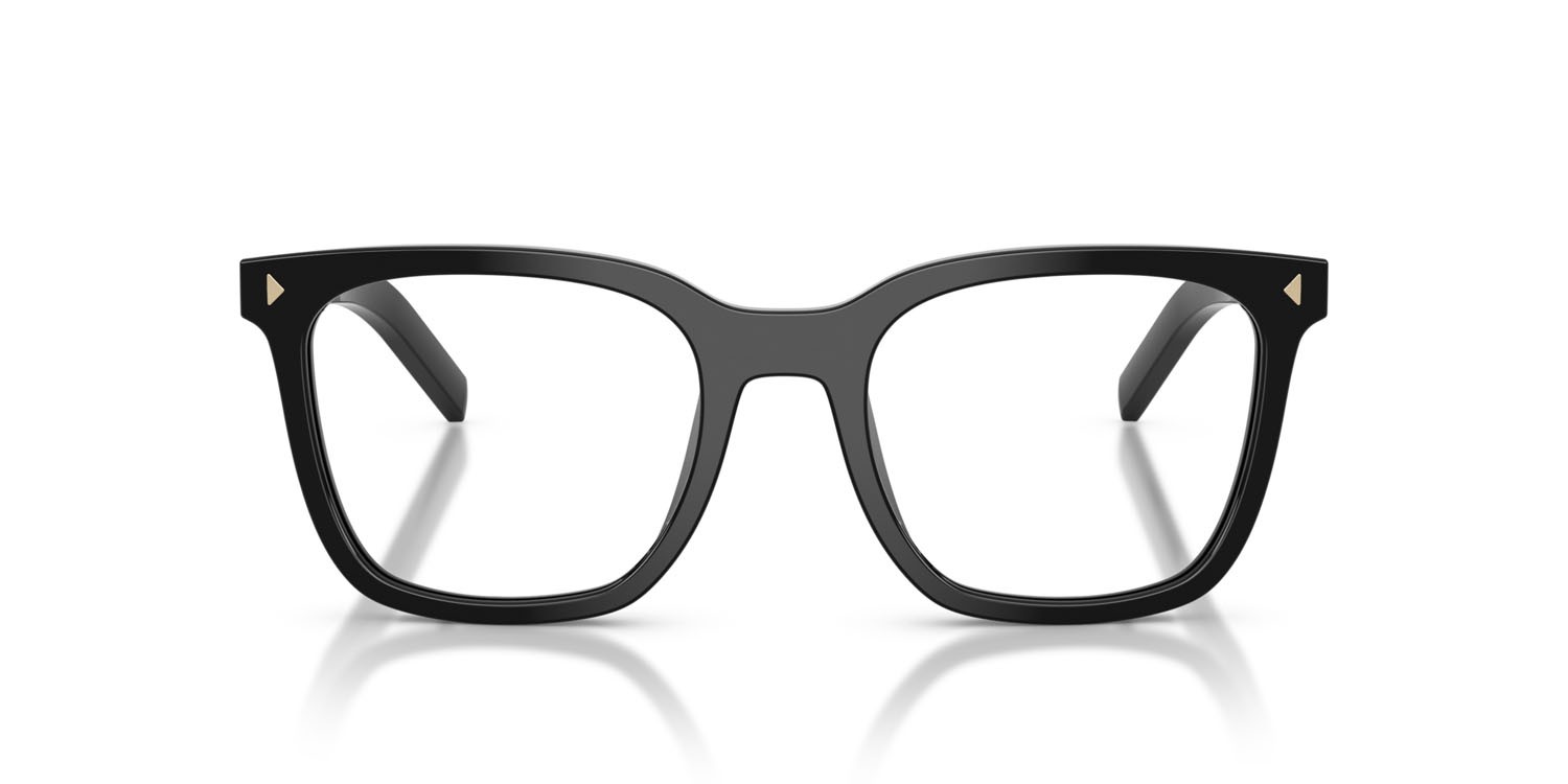 Eyeglasses Prada PR B11V (16K1O1) color nero shape square lenses lente demo