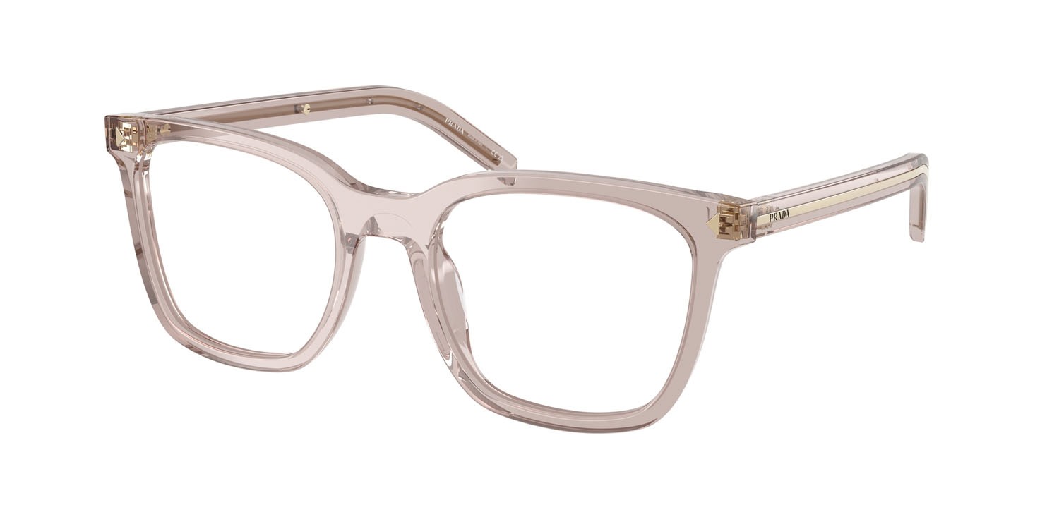 Eyeglasses Prada PR B11V (29D1O1) color malva freddo shape square lenses lente demo
