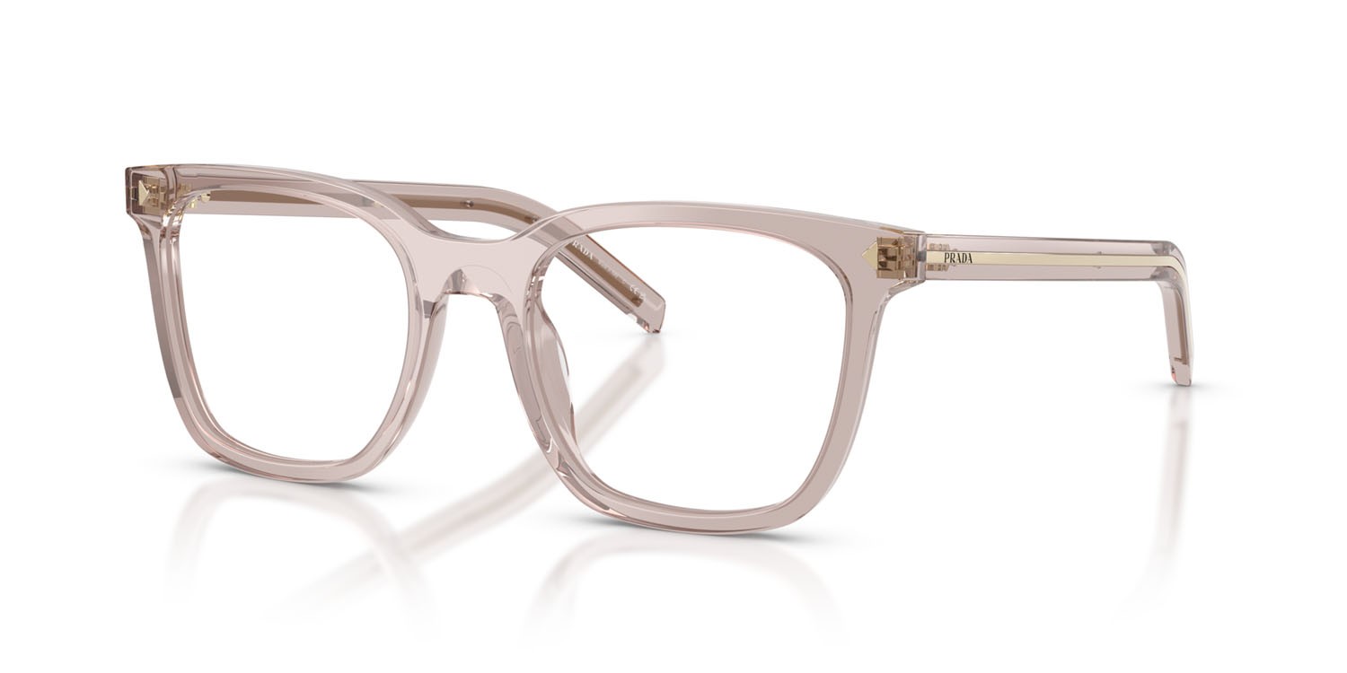 Eyeglasses Prada PR B11V (29D1O1) color malva freddo shape square lenses lente demo