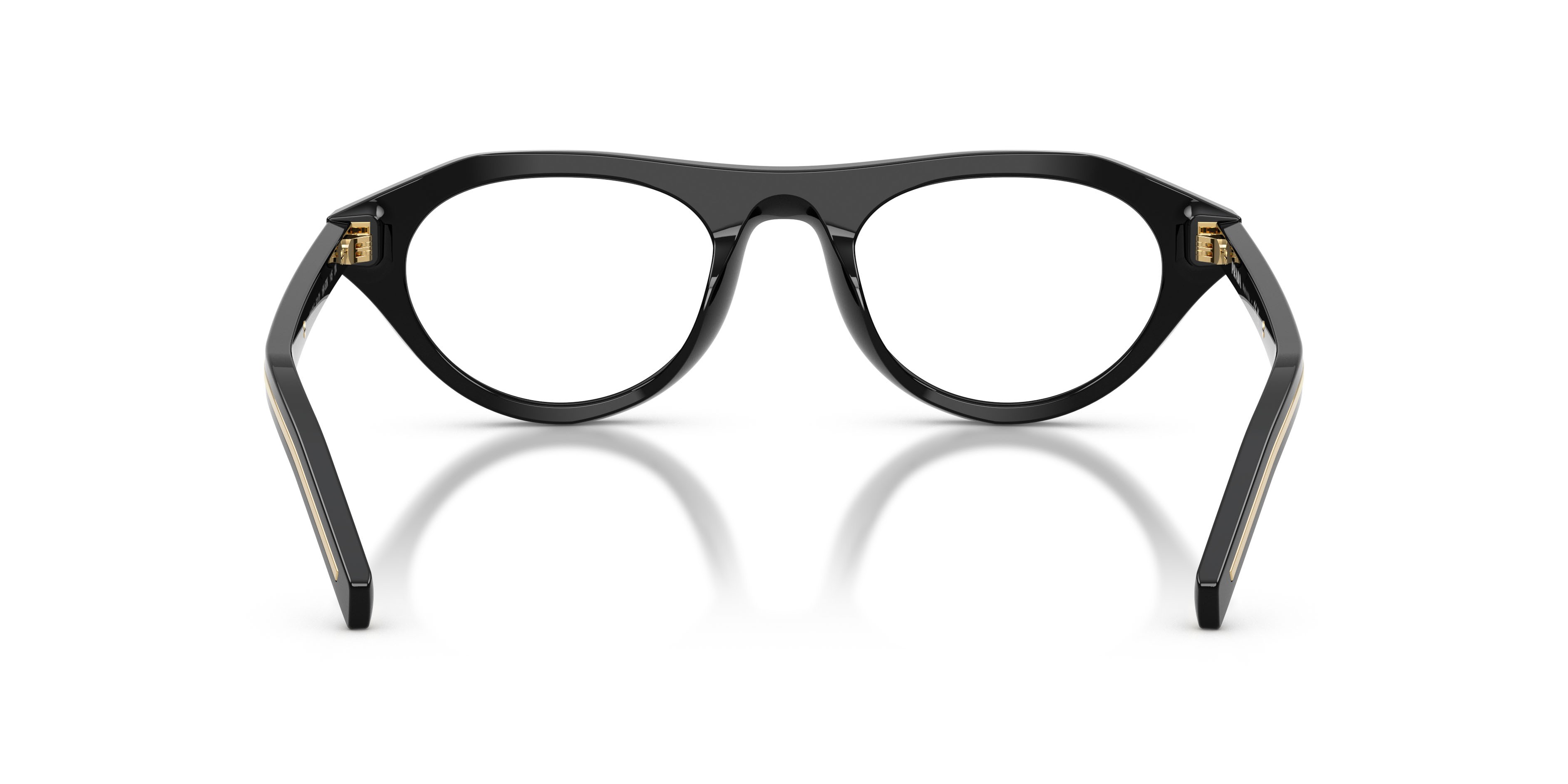 Sunglasses Prada PR B15S (16K60K) color nero shape irregular lenses filtro per luce blu-viola