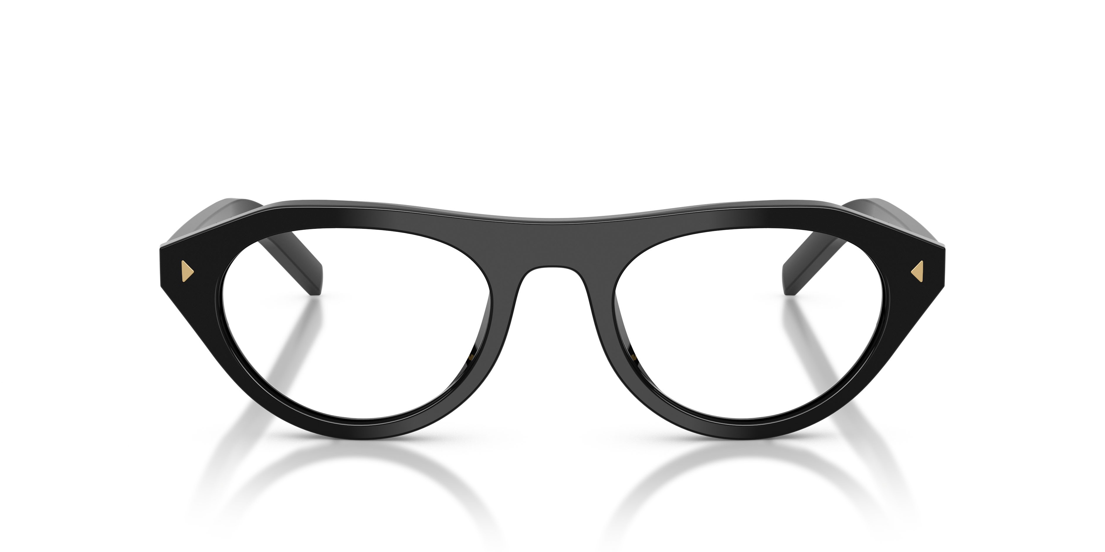 Sunglasses Prada PR B15S (16K60K) color nero shape irregular lenses filtro per luce blu-viola