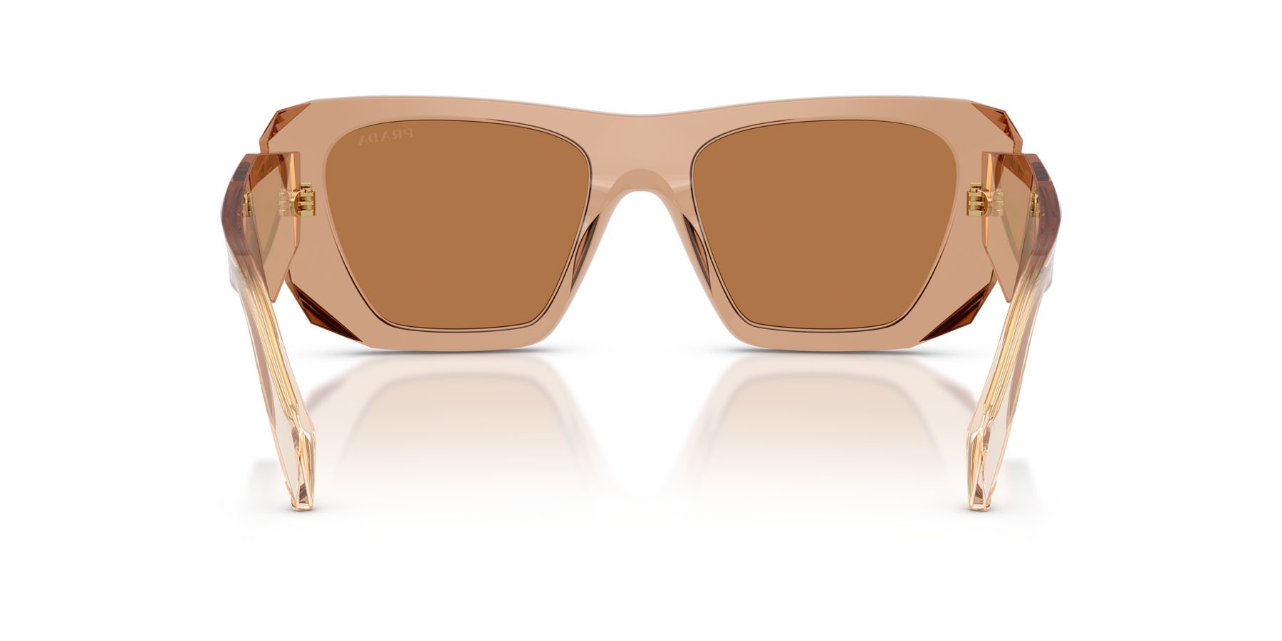 Sunglasses Prada PR B18S (28E90Q) color cioccolato shape square lenses marrone
