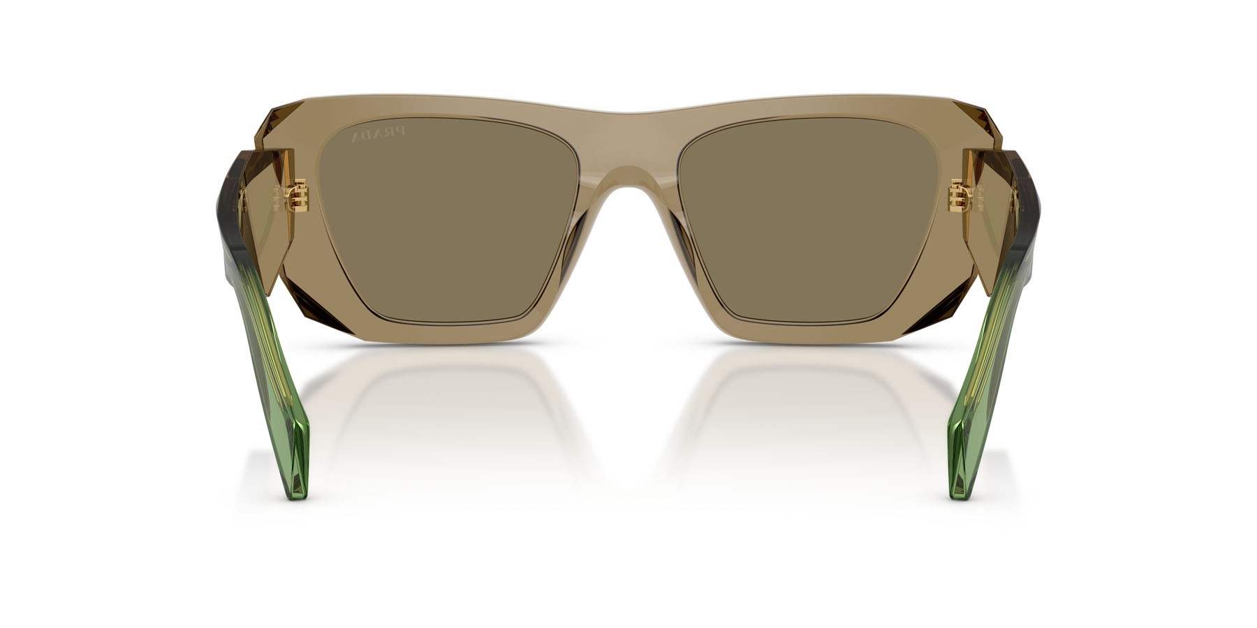 Sunglasses Prada PR B18S (29E90F) color terra shape square lenses marrone chiaro